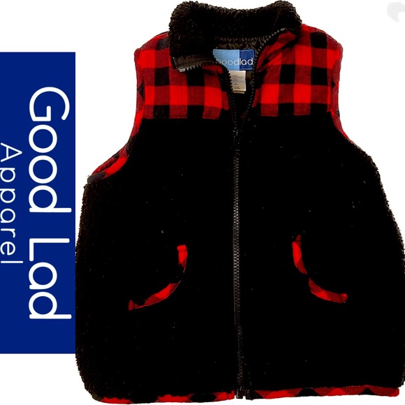 Good Lad 4T/5T Buffalo Plaid Vest Rugged charm for your little trendsetter!🍂👦 - Picture 1 of 10
